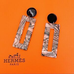 Acrylic Animal Print Earrings